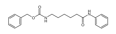N-[5-(phenylcarbamoyl)pentyl]carbamic acid benzyl ester结构式
