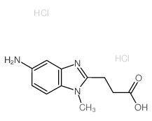 3-(5-Amino-1-methyl-1H-benzoimidazol-2-yl)-propionic acid dihydrochloride结构式