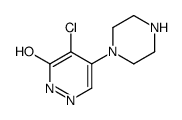 4-Chloro-5-(1-piperazinyl)-3(2H)-pyridazinone Structure