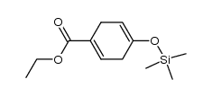 ethyl 4-trimethylsiloxycyclohexa-1,4-dienecarboxylate结构式