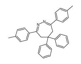 5,5-diphenyl-3,7-di-p-tolyl-5,6-dihydro-4H-1,2-diazepine结构式