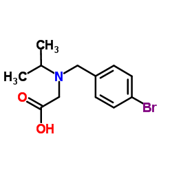 N-(4-Bromobenzyl)-N-isopropylglycine结构式