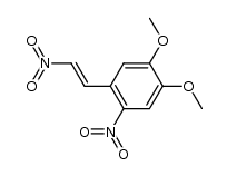 (E)-1,2-dimethoxy-4-nitro-5-(2-nitroethenyl)benzene结构式