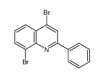 4,8-Dibromo-2-phenylquinoline Structure