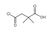 4-chloro-2,2-dimethyl-4-oxobutanoic acid Structure