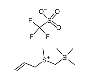 methyl (1-propenyl)((trimethylsilyl)methyl)sulfonium trifluoromethanesulfonate Structure