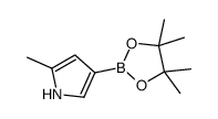 2-methyl-4-(4,4,5,5-tetramethyl-1,3,2-dioxaborolan-2-yl)-1H-pyrrole结构式