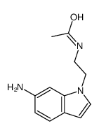 N-[2-(6-Amino-1H-indol-1-yl)ethyl]acetamide结构式