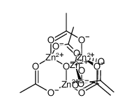 zinc acetate, basic结构式