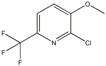 2-氯-3-甲氧基-6-(三氟甲基)吡啶结构式