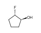 (S,S)-(+)-2-fluorocyclopentanol Structure