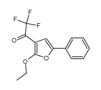 1-(2-ethoxy-5-phenylfuran-3-yl)-2,2,2-trifluoroethanone Structure