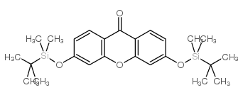 3,6-双[[(1,1-二甲基乙基)二甲基甲硅烷基]氧基]-9H-占顿醇-9-酮结构式