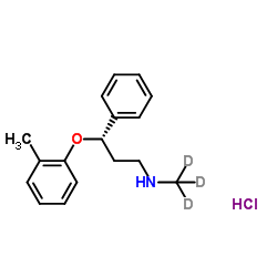 (S)-Tomoxetine-d3 hydrochloride结构式