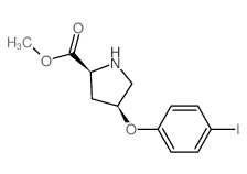 Methyl (2S,4S)-4-(4-iodophenoxy)-2-pyrrolidinecarboxylate Structure