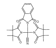 phthalimido-bis(tetramethylcuccinimido)-acetonitrile Structure