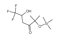 6,6,6-trifluoro-5-hydroxy-2-methyl-2-((trimethylsilyl)oxy)hexan-3-one Structure