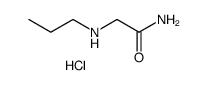 N-(2-amino-2-oxoethyl)propan-1-aminium chloride Structure