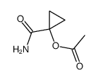 Cyclopropanecarboxamide, 1-(acetyloxy)- (9CI) structure