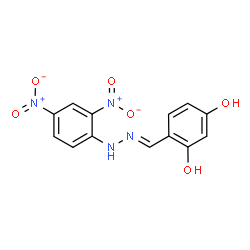 2,4-Dihydroxybenzaldehyde 2,4-dinitrophenyl hydrazone结构式