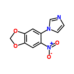 1-(6-Nitro-1,3-benzodioxol-5-yl)-1H-imidazole结构式