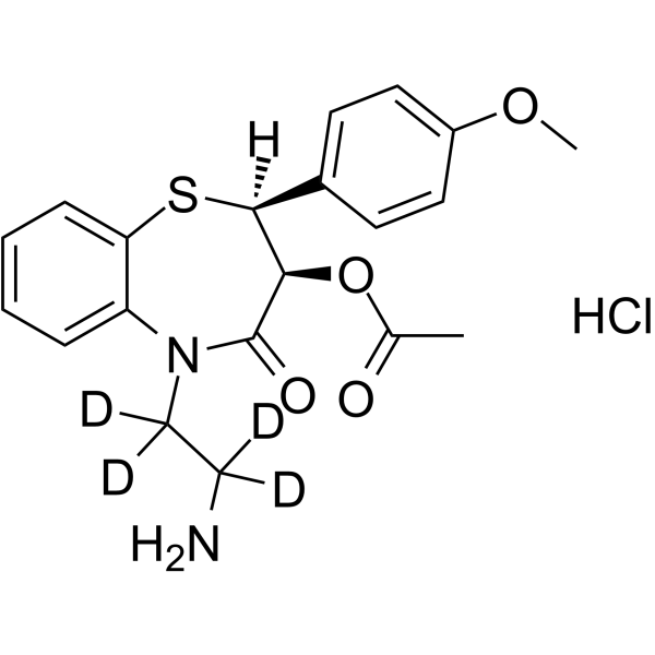 N,N-Didesmethyl Diltiazem-d4 hydrochloride Structure