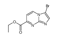 Ethyl 3-bromoimidazo[1,2-a]pyrimidine-7-carboxylate结构式