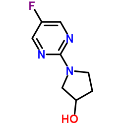 1-(5-Fluoro-2-pyrimidinyl)-3-pyrrolidinol结构式