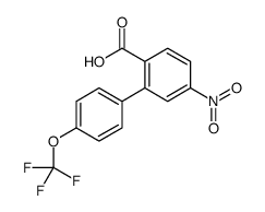 4-nitro-2-[4-(trifluoromethoxy)phenyl]benzoic acid Structure