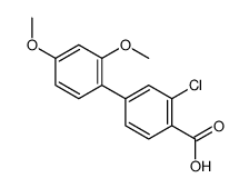 2-chloro-4-(2,4-dimethoxyphenyl)benzoic acid Structure