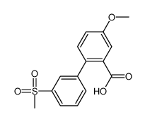 5-methoxy-2-(3-methylsulfonylphenyl)benzoic acid Structure