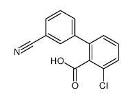 2-chloro-6-(3-cyanophenyl)benzoic acid结构式
