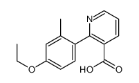 2-(4-ethoxy-2-methylphenyl)pyridine-3-carboxylic acid结构式