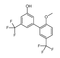 3-[2-methoxy-5-(trifluoromethyl)phenyl]-5-(trifluoromethyl)phenol结构式