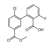 2-(2-chloro-5-methoxycarbonylphenyl)-6-fluorobenzoic acid Structure