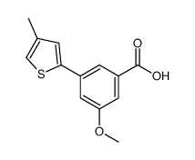 3-Methoxy-5-(4-methyl-2-thienyl)benzoic acid结构式