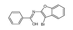 N-(3-bromo-1-benzofuran-2-yl)benzamide结构式