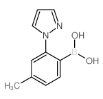 [4-Methyl-2-(1H-pyrazol-1-yl)phenyl]boronic acid Structure