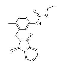 ethyl N-(4-methyl-3-(phthalimidomethyl)phenyl)carbamate结构式