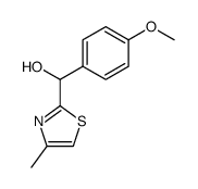 2-(1-hydroxy-1-(p-methoxyphenyl)methyl)-4-methylthiazole结构式