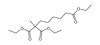 Methyl-(5-ethoxycarbonylpentyl)-malonsaeurediethylester Structure