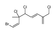 1-Bromo-7-chloromethyl-3,4-dichloro-3-methyl-1,5,7-octatriene Structure