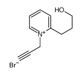 3-(1-prop-2-ynylpyridin-1-ium-2-yl)propan-1-ol,bromide Structure