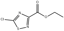 ethyl 5-chloro-1,2,4-thiadiazole-3-carboxylate结构式