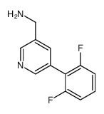 [5-(2,6-difluorophenyl)pyridin-3-yl]methanamine Structure