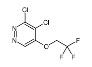 3,4-Dichloro-5-(2,2,2-trifluoroethoxy)pyridazine结构式