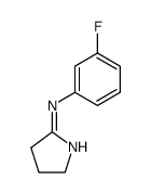 (Z)-N-(3-fluorophenyl)pyrrolidin-2-imine Structure