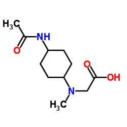 N-(4-Acetamidocyclohexyl)-N-methylglycine结构式