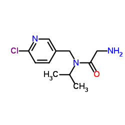 N-[(6-Chloro-3-pyridinyl)methyl]-N-isopropylglycinamide Structure
