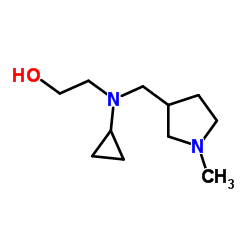 2-{Cyclopropyl[(1-methyl-3-pyrrolidinyl)methyl]amino}ethanol Structure